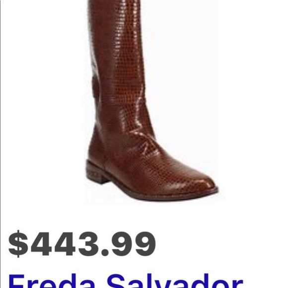 Fred Salvador all leather boots with wood heel. Brand new, never worn. - Picture 3 of 7